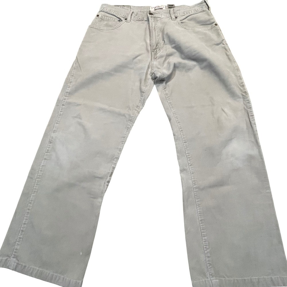 Levi Strauss Signature Mens Corduroy Pants‎ Tan Straight Fit Khaki 34x34